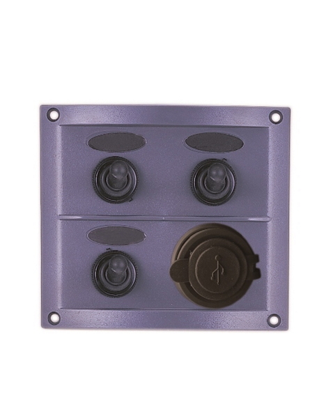 Waterproof 3 Switch Panel With Usb 