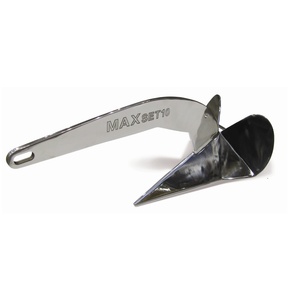 Maxset Stainless Steel Plough Anchor Delta Type 22lb (10kg) (to 9m boats)