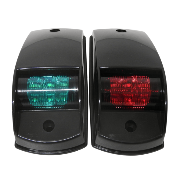 12Volt Led Port & Starboard Navigation Side Light Set-Black