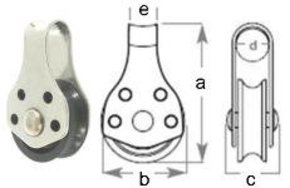 RF0666 6mm x 25mm SS Block - Loop Head