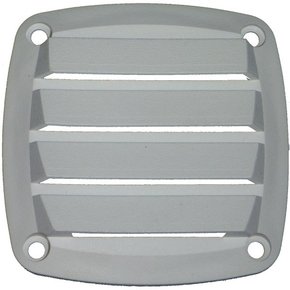 White Louvred ABS Blower Vent- 86 X 86mm