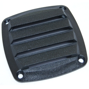 Black Louvered ABS Blower Vent 86x86mm