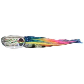 Hawaiian Breakfast Game Lure-14" Blue Yellow Stripe/Rainbow