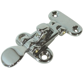 Over Centre Anti Rattle Catch Latch Lockable Chrome Plated Brass 46-97mm