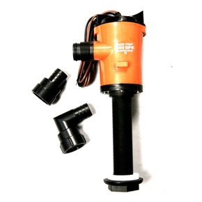 Straight Live Bait Pump - 12v / 600 GPH