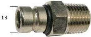 Suzuki Outboard Fuel Tank Fitting 75hp+ Male - 8mm Barb