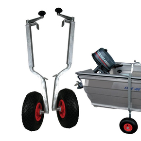 Tinnie Mover Galv Dinghy Wheels w/Pneumatic Wheels Pair