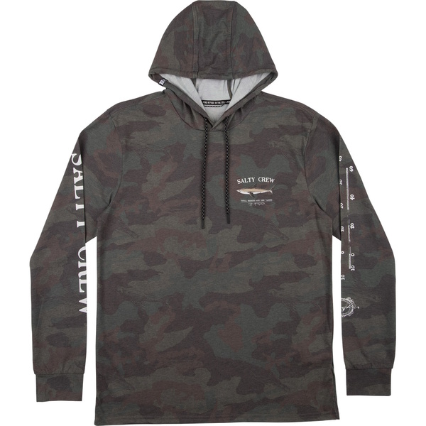 Bruce Hooded Long Sleeve Tech Upf40+ Shirt / Fishing Jersey - Camo
