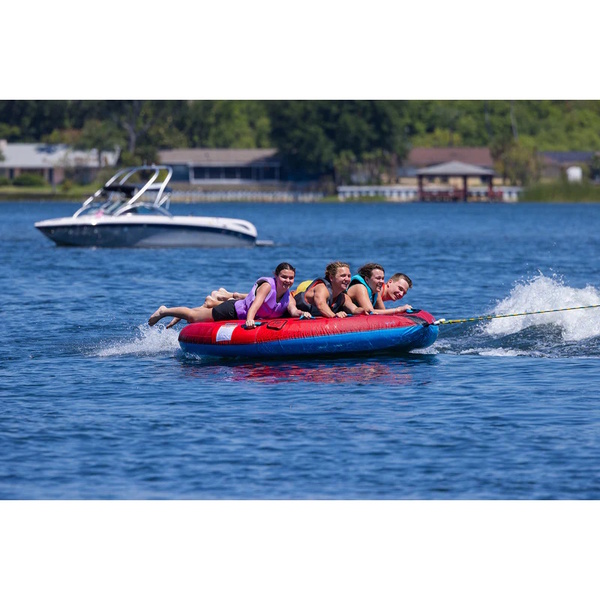 X-Scream 4 Person Water Towable Biscuit 96" Red/Blue