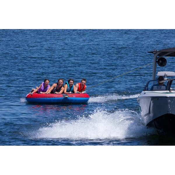 X-Scream 4 Person Water Towable Biscuit 96" Red/Blue
