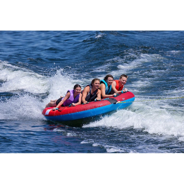 X-Scream 4 Person Water Towable Biscuit 96" Red/Blue