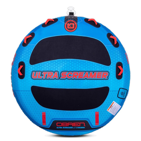 Ultra Screamer 1-3 Person Water Towable Biscuit 80" Red/Blue