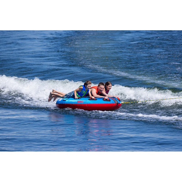 Ultra Screamer 1-3 Person Water Towable Biscuit 80" Red/Blue