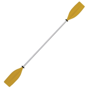 Kayak Paddle 2-pc Straight Blade 217cm 25mm Shaft