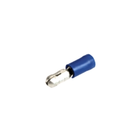 Electrical Terminal Bullet Male Blue - Suits 4mm Wire (12 Pack)