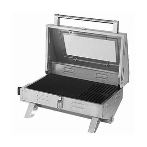 New 316 Grade Stainless Marine Model BBQ w/Glass Window 