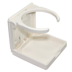 Folding ABS Adjustable Drinkholder - White