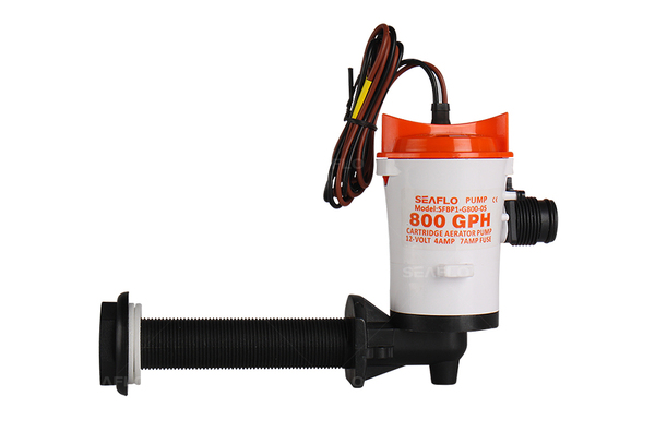 Horizontal Live Bait Pump - 12V / 800 Gph