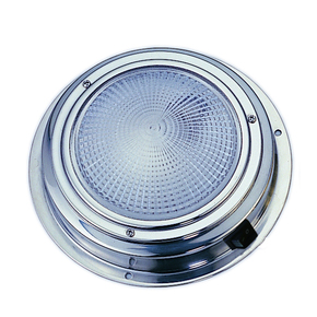 Dome Light SS w/ SS Switch - 12v - 5" 125mm