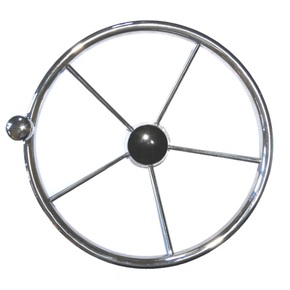 15.5" SS 5-Spoke Steering Wheel w/Brodie Knob