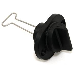 Drain Bung - 25mm Cutout Black (Fine Thread) (18mm bing)