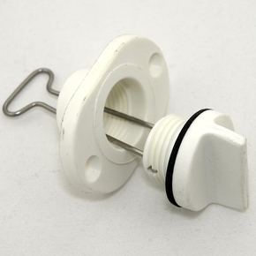Drain Bung 25mm Cutout - White (Fine Thread) (18mm bung)