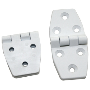 HD White Nylon Hinge 80 x 37mm w/SS Pin (pair)