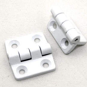 HD Nylon Hinge 40 x 37mm White w/SS pin - pair