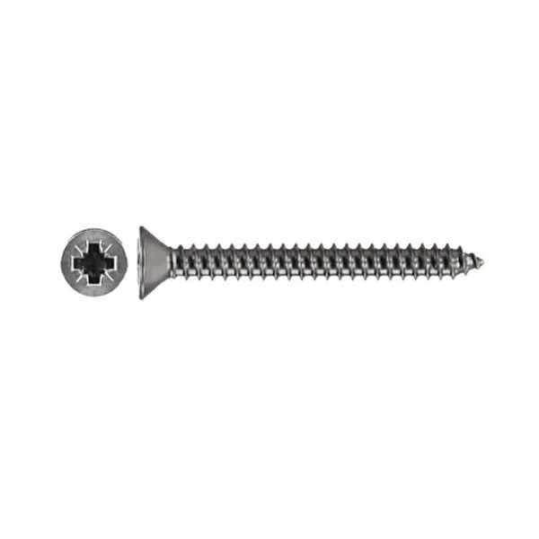 Ss Self Tapping Csk Screw 12G X 1.25" - Philips