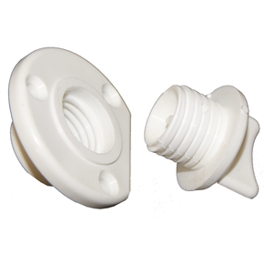 Drain Bung - 25mm Cutout (coarse thread) White (18mm bung)