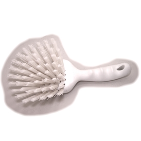Short Handle Gong Scrubbing Brush - Firm Bristles