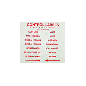 Sail Boat Control Labels