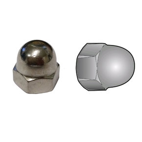 Nut Dome 3/8 UNC Stainless Steel