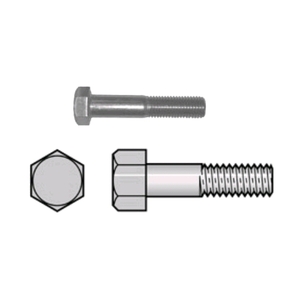 316 Stainless Steel Hex Head Bolt UNC 1/4 x 1"
