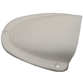 White Clamshell Vent 95 x 78 x 30mm