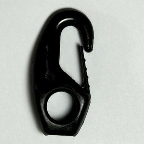 Black Shock Cord Hook Bodic (8mm)