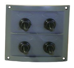 4 Switch Splashproof Switchpanel 