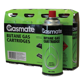 220g Butane Gas Cylinder Cartidges 4-pk