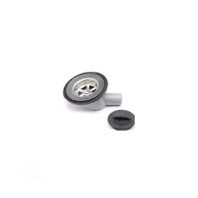 19mm Angled Sink Waste with Plug-Grey