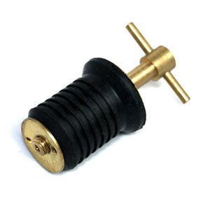 Brass/Rubber Drain Plug/Bung Twist Type - 25mm
