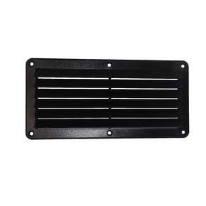 Black ABS Louvred Marine/RV Air Vent- 260WX125HMM