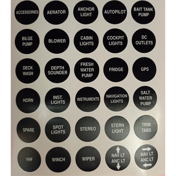 Lbl-Mic-1: Micro Series Switch Panel Label Set