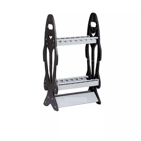Pvc 16-Rod Storage Rack Freestanding