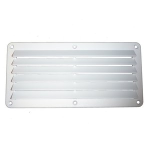 White ABS Louvre Vent- 260W X 125Hmm 