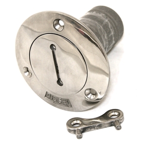 Cast 316 Grade SS 38mm Deck Filler Diesel w/key