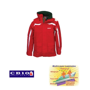 Pacific Coastal Waterproof CB10 Breathable Sailing Jacket - Red
