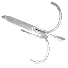 Fixed Galvanised Grapnel Anchor - 10mm