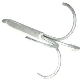 Fixed Galvanised Grapnel Anchor 10mm