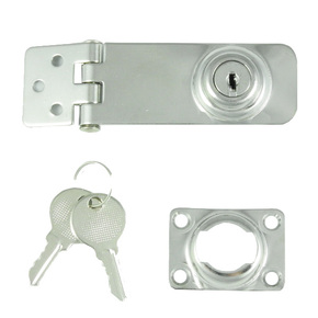 SS Hasp & Staple  - 78mm x 30mm w/key