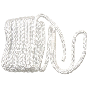 Dock Line Double Braid Nylon White - 12mm x 5m